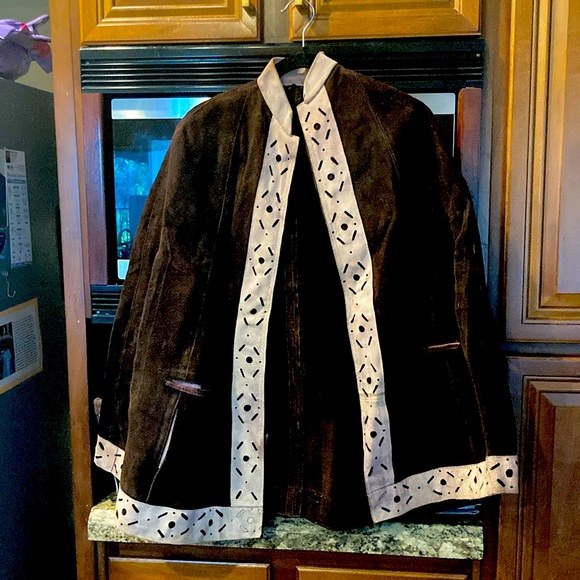 Source Unknown Jackets & Blazers - Vintage 60-70s suede cape/poncho jacket